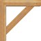Ekena Millwork Traditional Block Rough Sawn Bracket w/ Offset Brace, Western Red Cedar, 6"W x 28"D x 28"H BKT0604X28X28TRA05RWR - alternate 4